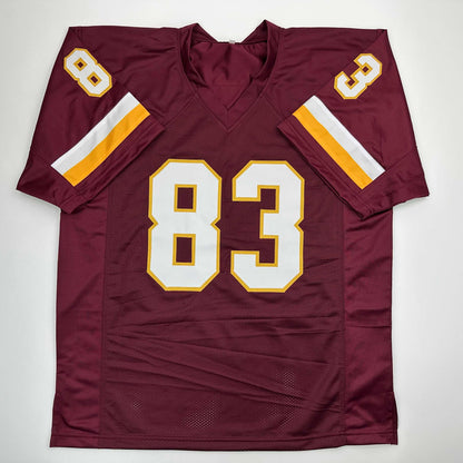 Autographed/Signed Ricky Sanders Washington Burgundy Football Jersey JSA COA