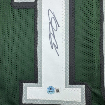 Autographed/Signed DeSean Jackson Philadelphia Green Football Jersey Beckett BAS COA