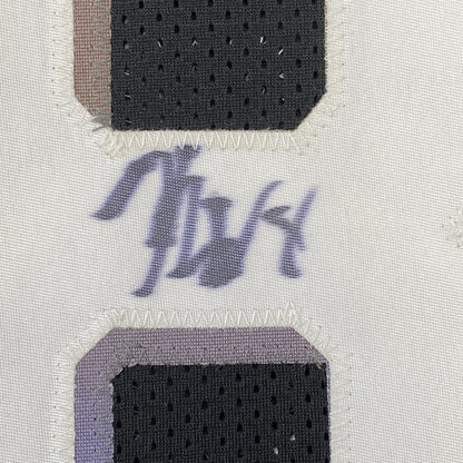 Autographed/Signed Kemba Walker New York Black Basketball Jersey JSA COA