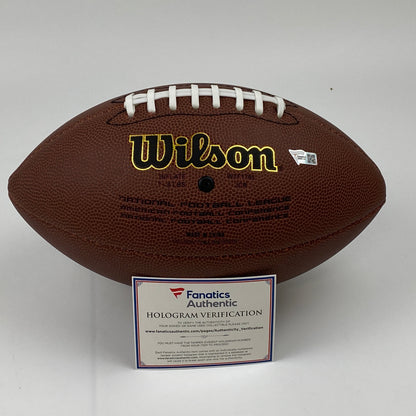 Autographed/Signed Jonathan Taylor Indianapolis Colts Full Size F/S Brown Wilson Football Fanatics COA
