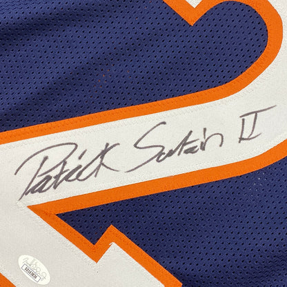 Autographed/Signed Patrick Surtain II Denver Blue Football Jersey JSA COA
