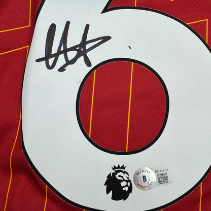Autographed/Signed Trent Alexander-Arnold Liverpool Red Soccer Jersey Beckett BAS COA #2