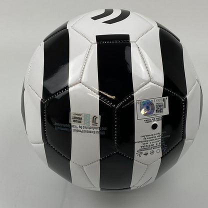 Autographed/Signed Cristiano Ronaldo Juventus Black/White Soccer Ball Beckett BAS COA