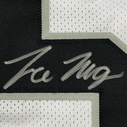Autographed/Signed Trevon Moehrig Las Vegas Oakland White Football Jersey JSA COA