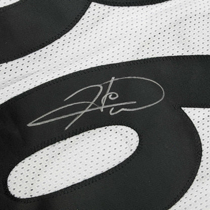 Autographed/Signed Hines Ward Pittsburgh White Football Jersey Beckett BAS COA