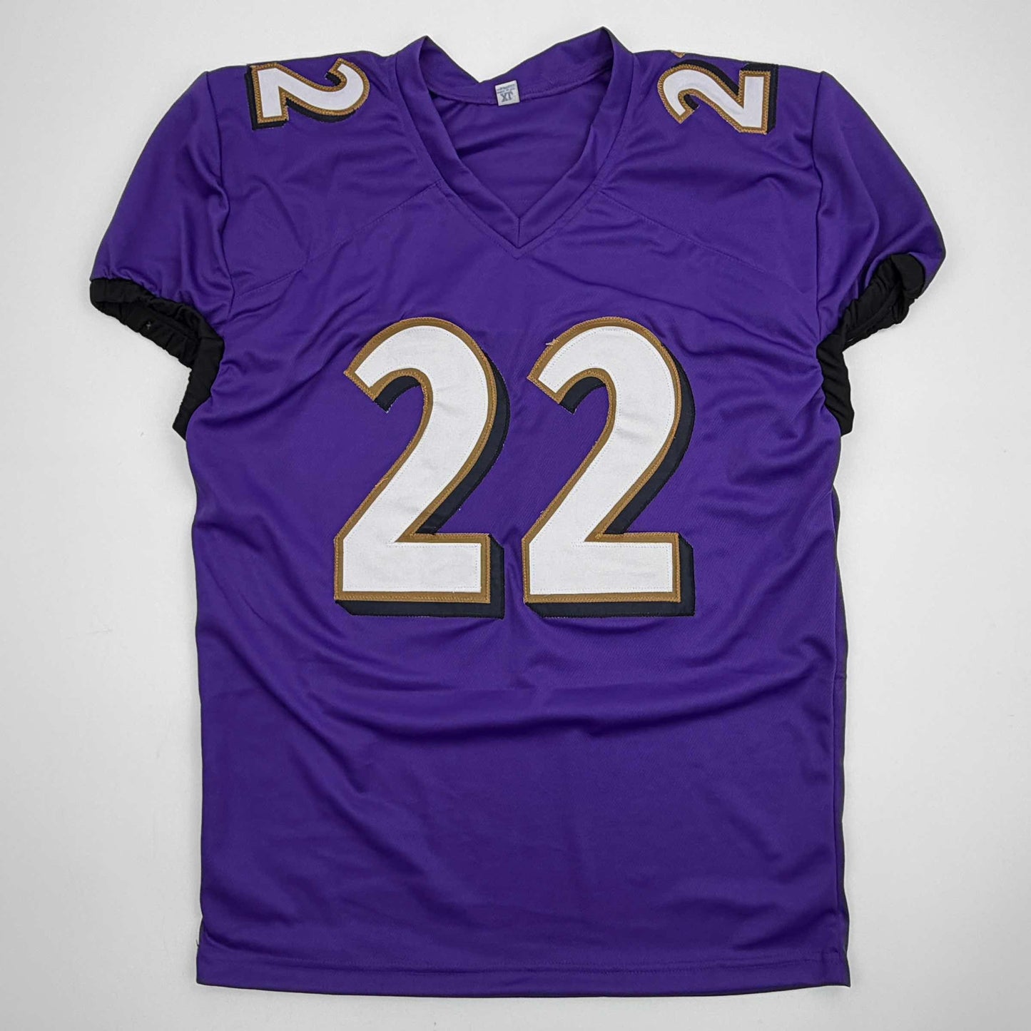 Autographed/Signed Derrick Henry Baltimore Purple Football Jersey JSA COA
