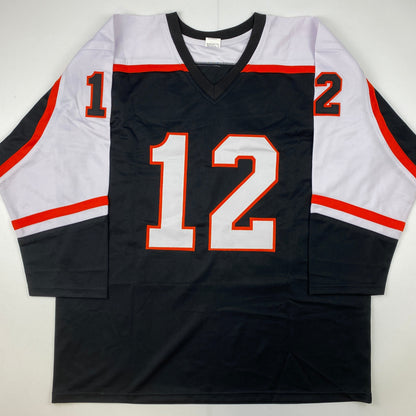 Autographed/Signed Tim Kerr Philadelphia Black Hockey Jersey JSA COA