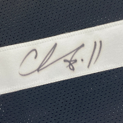 Autographed/Signed Chase Claypool Pittsburgh Black Football Jersey Beckett BAS COA