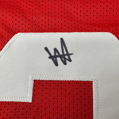 Autographed/Signed Will Anderson Alabama Red College Football Jersey PSA/DNA COA