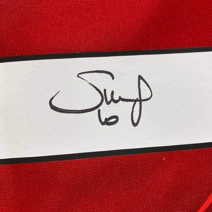 Autographed/Signed Sadio Mane Liverpool Red Soccer Jersey Beckett BAS COA
