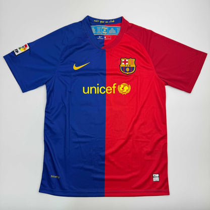 Autographed/Signed Thierry Henry FC Barcelona Blue Soccer Jersey Beckett BAS COA