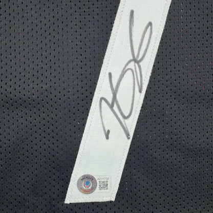 Autographed/Signed Kevin Durant Houston Black Basketball Jersey Beckett BAS COA