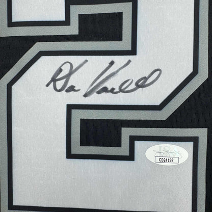 Autographed/Signed Devin Vassell San Antonio Black Basketball Jersey JSA COA
