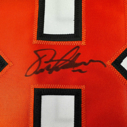 Autographed/Signed Eric Lindros Philadelphia White Hockey Jersey JSA COA