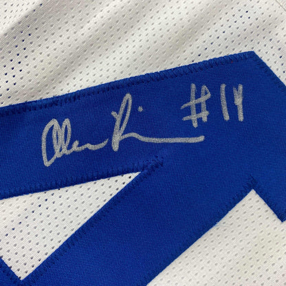 Autographed/Signed Alec Pierce Indianapolis White Football Jersey Beckett BAS COA