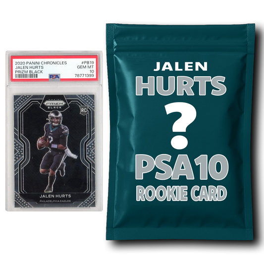 Jalen Hurts PSA 10 Graded Football Rookie Card Mystery Pack