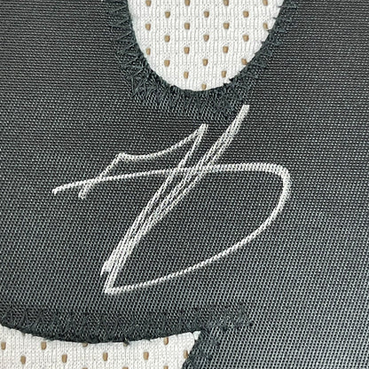Framed Autographed/Signed Minkah Fitzpatrick 35x39 Pittsburgh White Football Jersey PSA/DNA COA