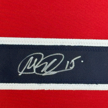Framed Autographed/Signed Megan Rapinoe 35x39 Red Soccer Team USA United States World Cup Jersey JSA COA