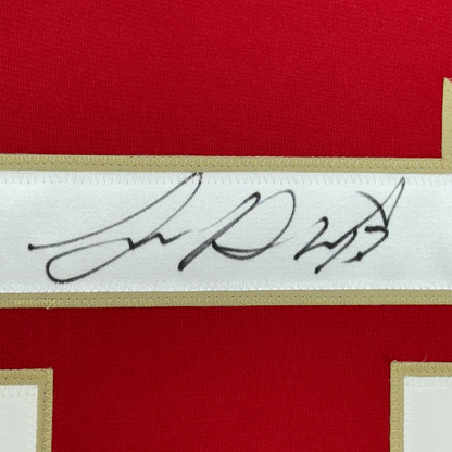 Framed Autographed/Signed Sam Reinhart 35x39 Florida Red Hockey Jersey JSA COA