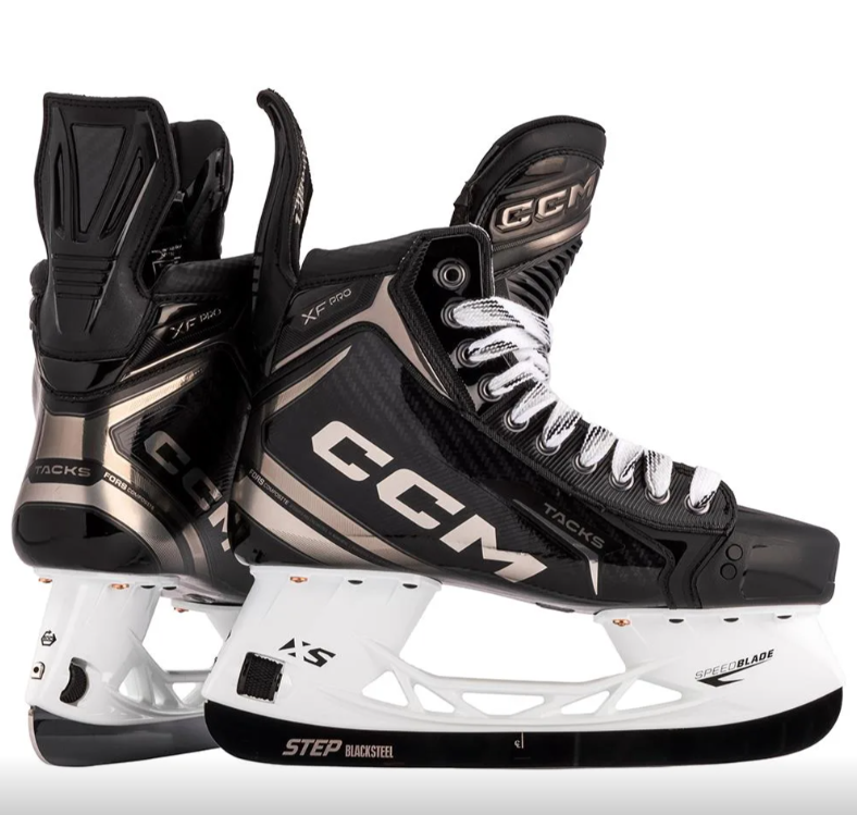 CCM Tacks XF Pro Hockey Skates Junior Black/White