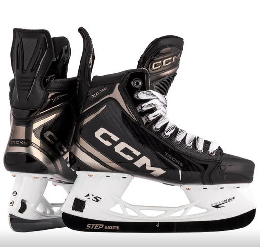 CCM Tacks XF Pro Hockey Skates Junior Black/White
