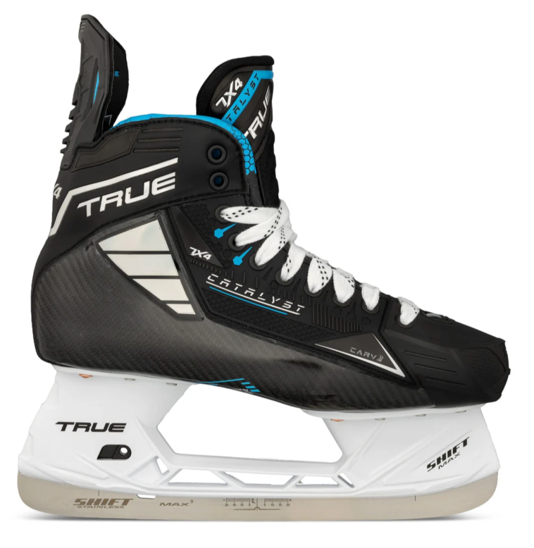 True Catalyst 7X4 Hockey Skates Senior Black/White