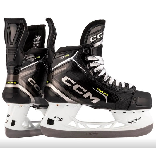 CCM Tacks XF80 Hockey Skates Senior Black/White