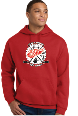 Bay Harbor Red Palm Tree Hoodie