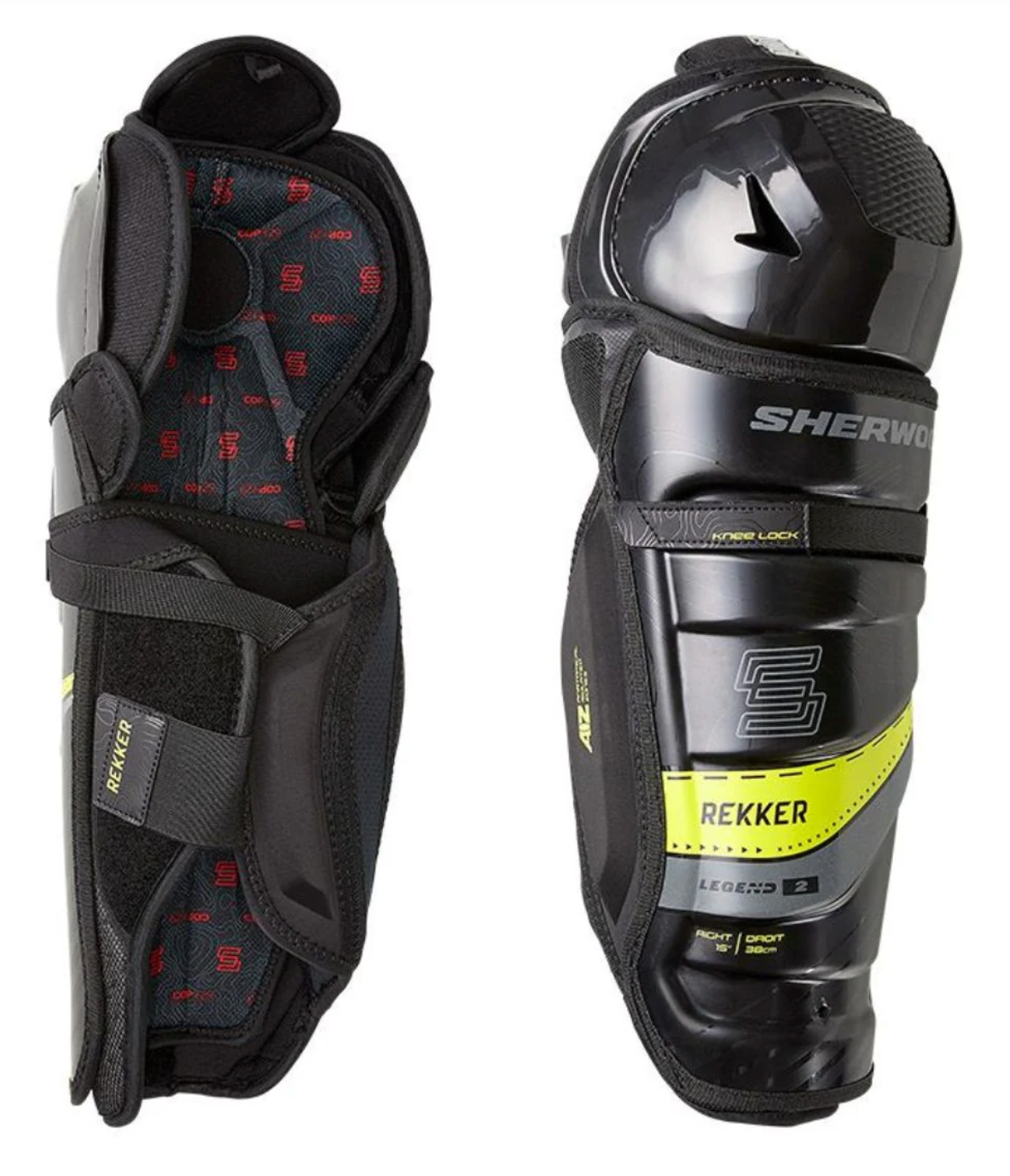 Sherwood Legend 2 Shin Guards Senior Black