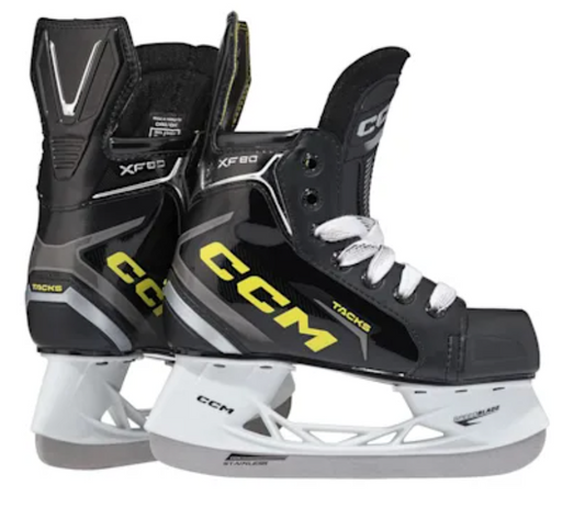 CCM Tacks XF80 Hockey Skates Youth Black/White