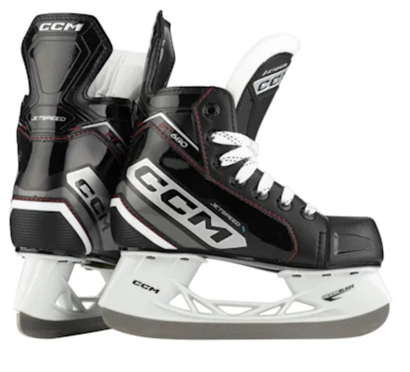 CCM JetSpeed FT680 Hockey Skates Youth Black/White