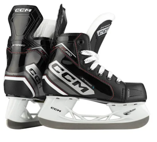 CCM Tacks XF80 Hockey Skates Junior Black/White