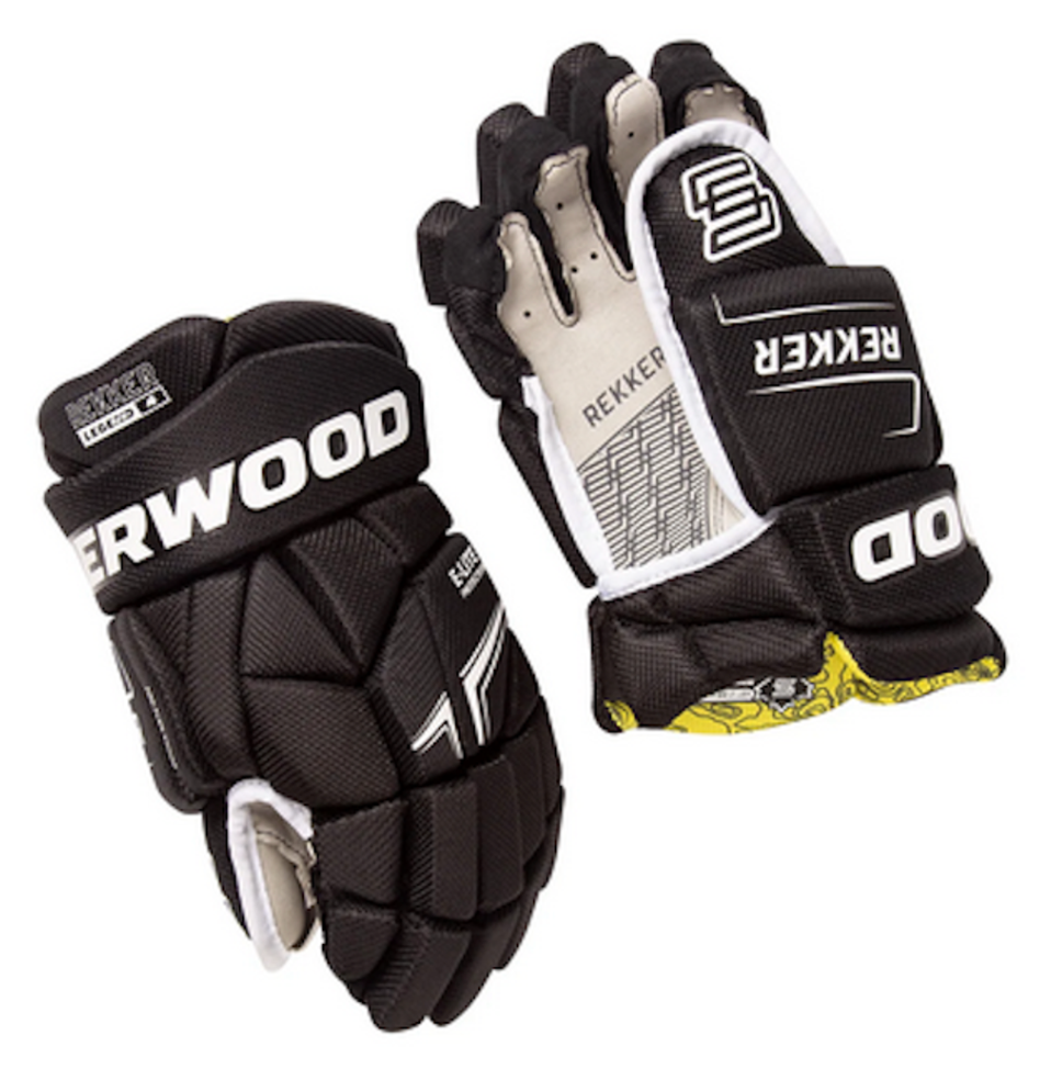 Sherwood Rekker Legend 4 Hockey Gloves Senior Black/White