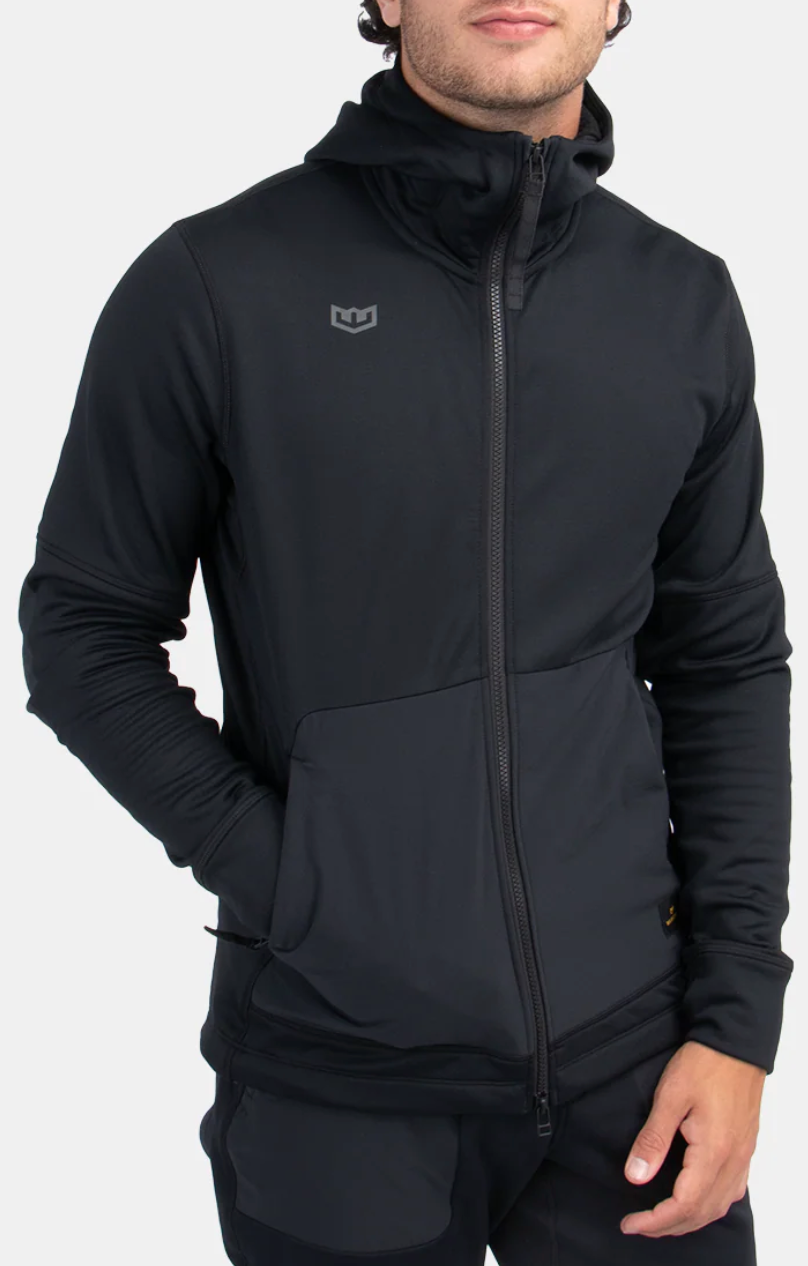 Warroad Blade Tech Full Zip Apparel Hoodie Senior Black