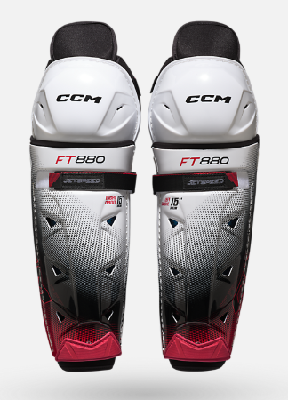 CCM JetSpeed FT880 Shin Guards Senior Black