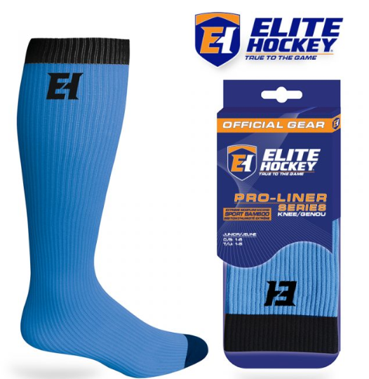 Elite Hockey Pro-Liner Hockey Socks Senior White