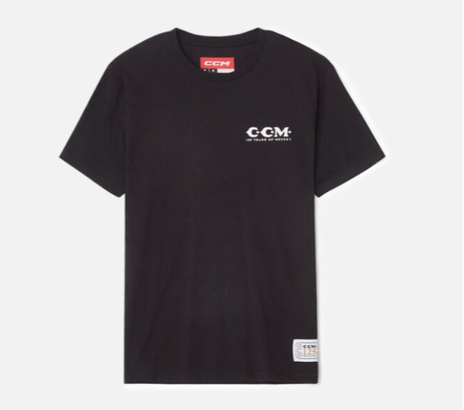 CCM 125 Years Logo Apparel T-Shirt Senior White