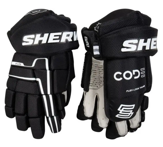 Sherwood Code Encrypt 4 Hockey Gloves Senior Black/White
