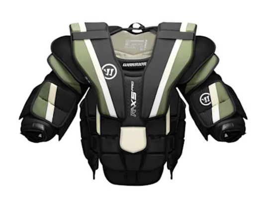 Warrior Ritual R/X5 Pro Goalie Chest Protector Intermediate Black