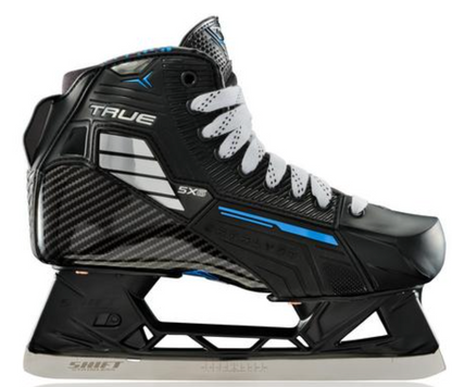 True Catalyst 5X6 Goalie Skates Intermediate Black/White