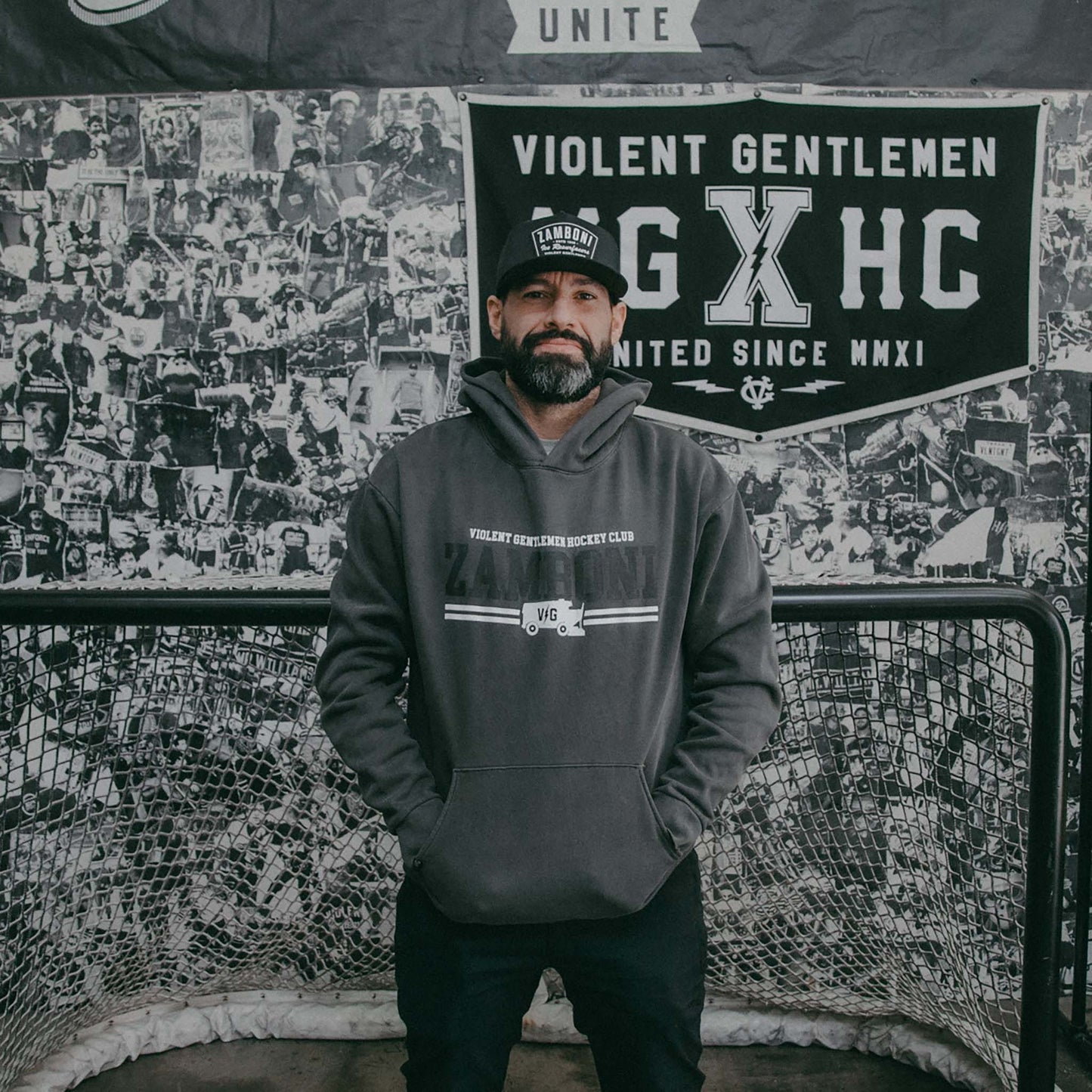 Two Line Pass Relaxed Pullover Hood