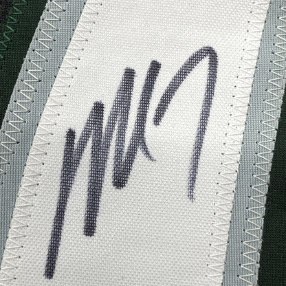 Framed Autographed/Signed Michael Mike Vick 35x39 Philadelphia Black Football Jersey PSA/DNA COA