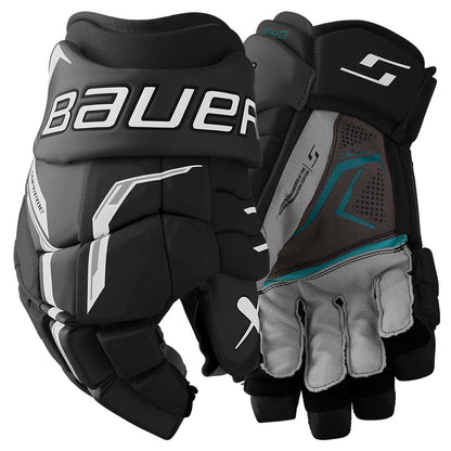 Bauer Supreme F40 Hockey Gloves - Intermediate - Black/White