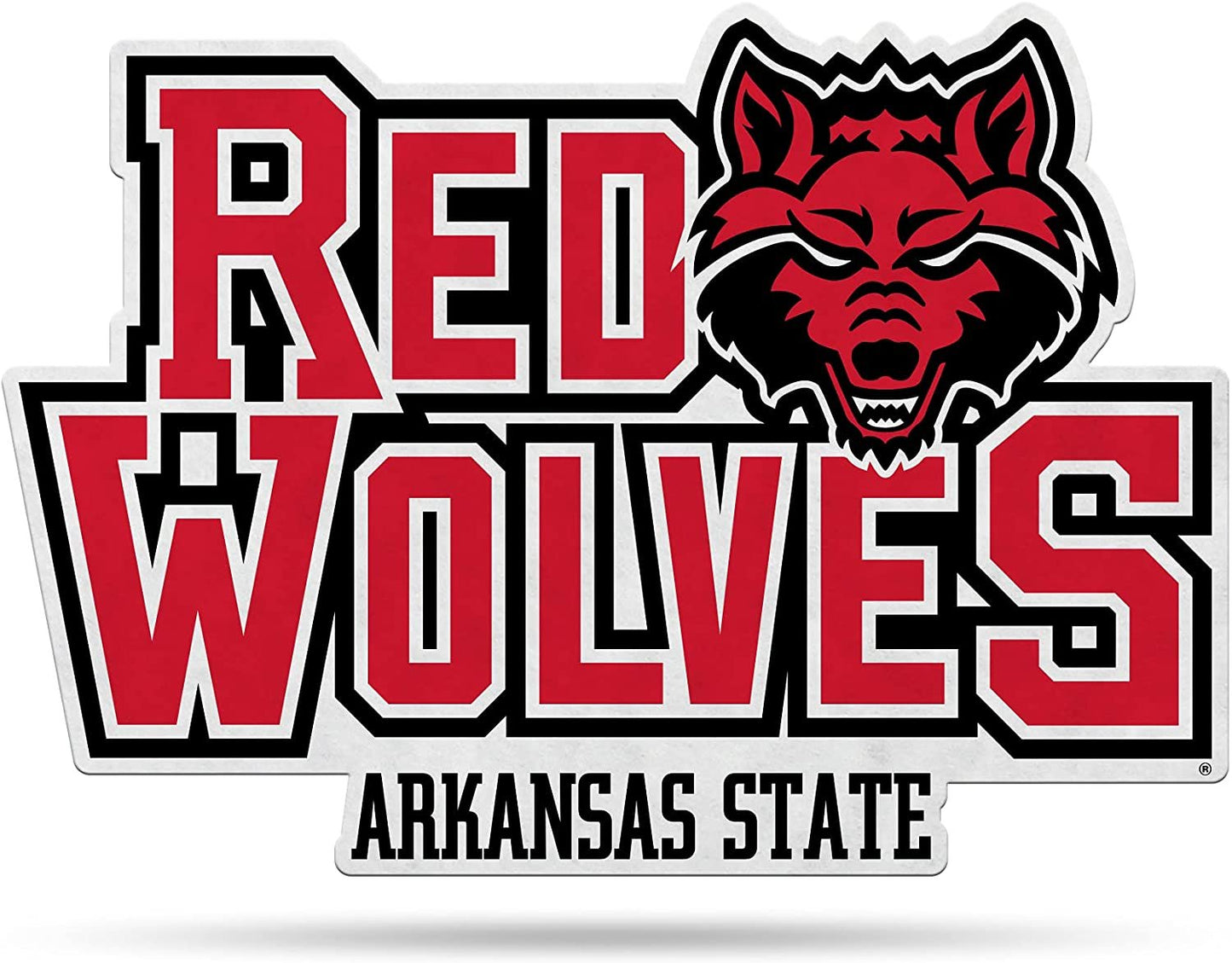 Arkansas State University Red Wolves Soft Felt Pennant, Primary Design, Shape Cut, 18 Inch, Easy To Hang