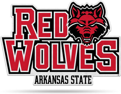 Arkansas State University Red Wolves Soft Felt Pennant, Primary Design, Shape Cut, 18 Inch, Easy To Hang