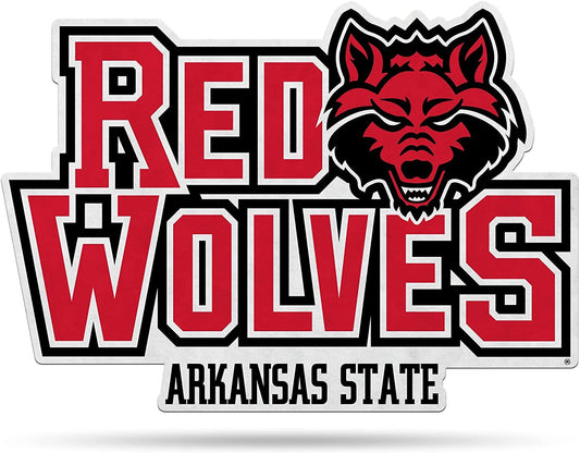 Arkansas State University Red Wolves Soft Felt Pennant, Primary Design, Shape Cut, 18 Inch, Easy To Hang