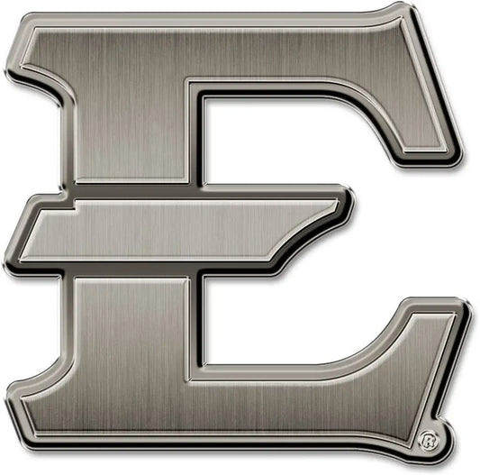 East Tennessee State University Buccaneers Solid Metal Auto Emblem Antique Nickel for Car/Truck/SUV