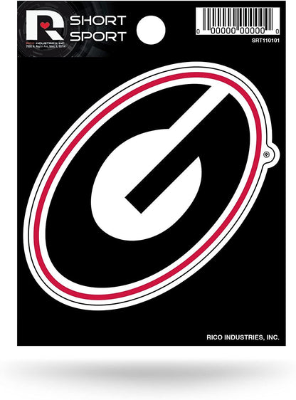 University of Georgia Bulldogs 3 Inch Short Sport Decal Sticker Die Cut