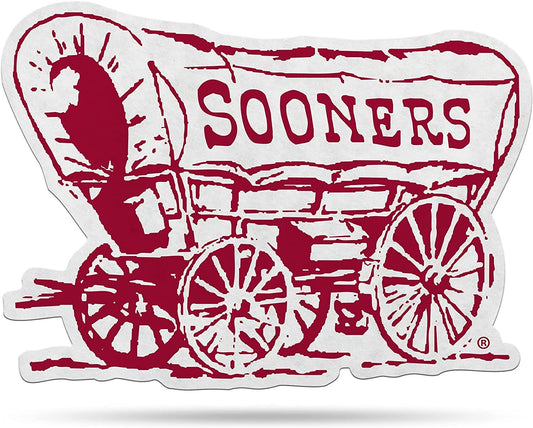Rico Industries NCAA Oklahoma Sooners Shape Cut Mascot Pennant - Home, Living Room, Bedroom, Mancave Decor - Soft Felt Material - Made