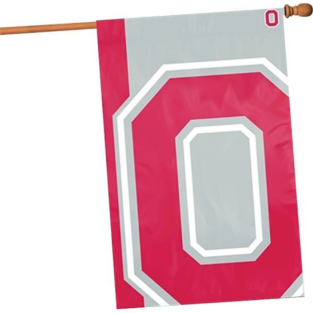 Ohio State University Buckeyes Premium Flag Banner, 28x40 Inch, Bold Logo Design, Sleeve for hanging from Pole, Vertical Indoor Outdoor Display
